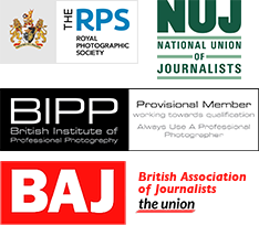 Royal Photographic Society, The British Institute of Professional Photographers, The National Union of Journalists and the British Association of Journalists